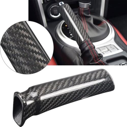 Car Handbrake Cover Handle Protector For Subaru BRZ For Toyota 86 Real Carbon Fiber