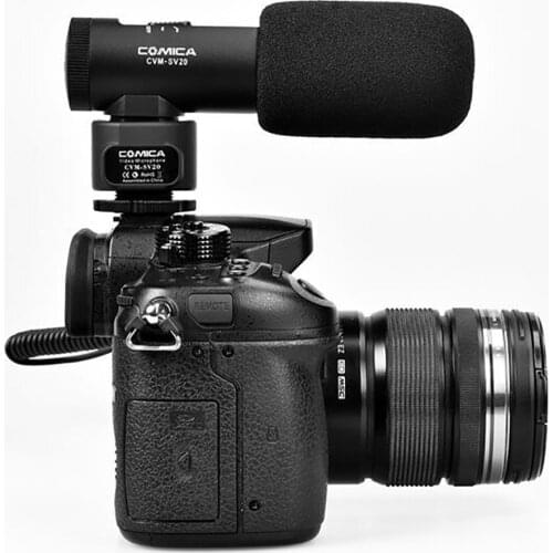 Comica CVM-SV20 Professional Full Metal Stereo on-camera Microphone System for DSLR camera smartphone