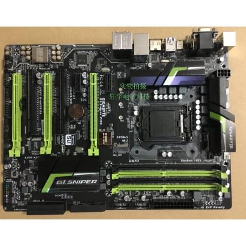 For Gigabyte G1.Sniper Z170 Original Used Desktop Motherboard Z170 LGA 1151 DDR4 64G USB3.1 ATX