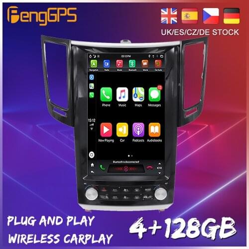 Tesla Style Screen Android 9 For Infiniti FX35 2009 - 2013 Car Radio Multimedia Video accessories Player Navigation GPS no 2Din