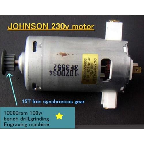 JOHNSON 230v Spindle motor 10000rpm 100w,High speed bench drill,grinding Engraving machine 220V motor
