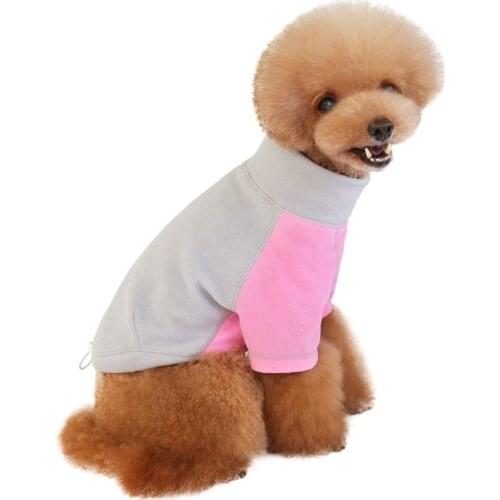 Pet Fleece Dog Costume Winter Outfit Pet Warm Coat For Small Dog Puppy Bulldog Clothing Comfortable Jacket For Dog