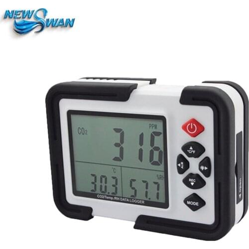 HT-2000 Digital CO2 Meter CO2 Monitor Detector Gas Analyzer 9999ppm CO2 Analyzers Temperature Relative Humidity Test