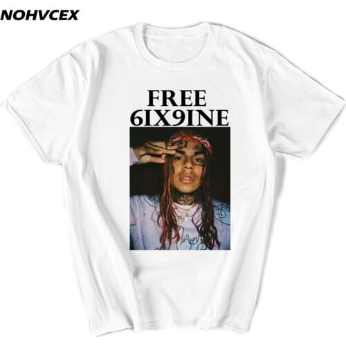 FREE 6ix9ine T Shirt Men and Women Hip Hop Rapper Tekashi69 Tees Summer Casual O-Neck Short Sleeves Cotton Harajuku