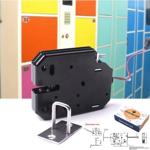 1pcs Intelligent Electric Lock Door Access Control Lock DC 12V 2A Cabinet Drawer Mailbox Electronic Lock with Emergency Unlock