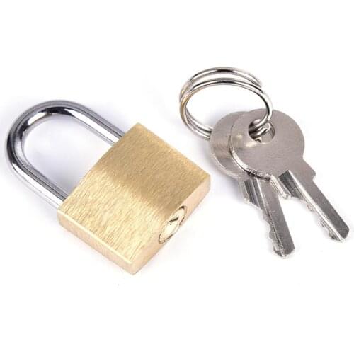 Manyjoy High Quality Copper Restraint Bondage Brass Ring Latch Tiny Padlock Cuffs Collar Gag Lock Product Accessory