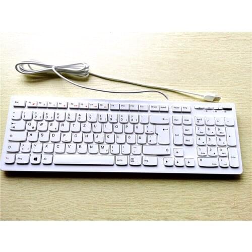 MAORONG TRADING Original authentic QAY German keyboard computer QWERTZ keyboard For Lenovo Desktop USB keyboard