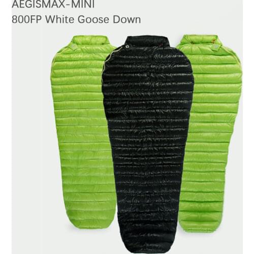 AEGISMAX MINI Outdoor Camping Ultralight White Goose Down Sleeping Bag Lazy Bag Mummy Spring Autumn Adult Bag