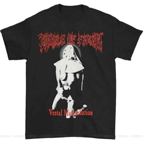 Cradle Of Filth Mens Vestal T-Shirt Black Custom Print T Shirt