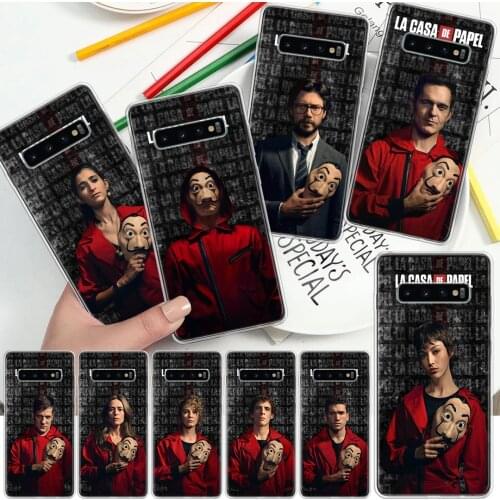 La Casa de papel Spanish TV Series Soft Cover Phone Case For Samsung Galaxy S10 S21 S20 FE S9 S8 S7 Note 10 9 8 Plus Ultra Lite