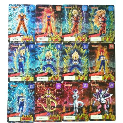 14pcs/set Super Dragon Ball Z Heroes Battle Card Ultra Instinct Goku Vegeta Game Collection Cards
