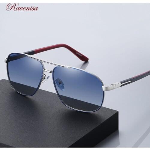 Ravenisa 2021 Luxury Polairzed Sunglasses Men Women Pilot Metal Sun Glasses Male Lunete De Soleil Femme