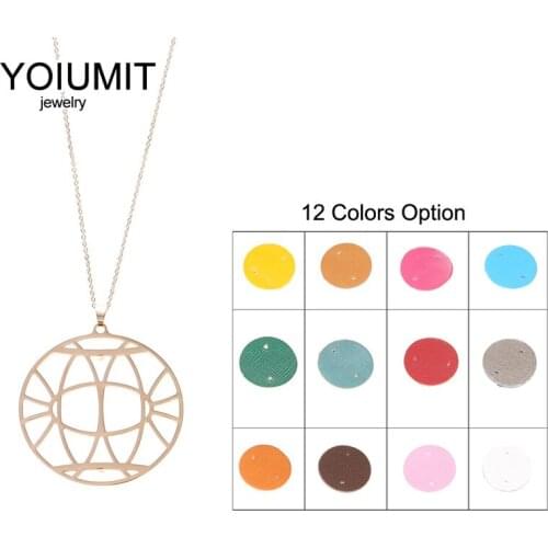 Cremo Rose Gold Necklace & Pendant Delicate Fashion Interchangeable Leather Necklace Stainless Steel Necklaces For Women Jewelry