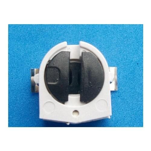 Black 10pcs G5 T5 Lamp Bases Bulb Socket Lamp Holder With Metal Clip