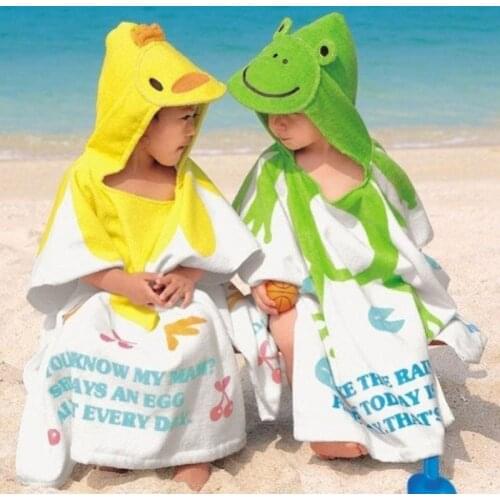 100% Cotton Animals Giraffe Pattern Beach Towel Baby Children Hooded Bath Towel Baby Boys Girls Cartoon Bath Soft Towel for Baby