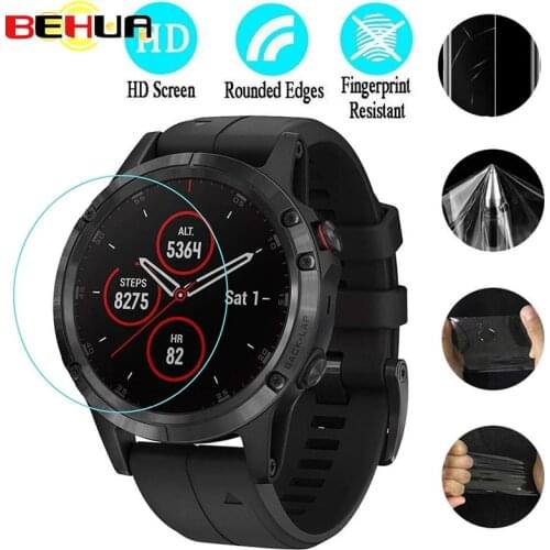 Full Screen Protector Cover Clear Protective Film Guard For Garmin Fenix 3 3 HR Smart Watch TPU HD Ultra-thin Films Accessories