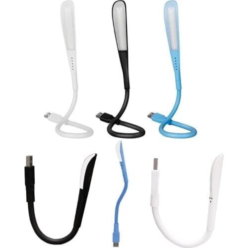 Portable Mini USB Led Lamp Flexible LED In-line USB Light Ultra Bright 14LEDS for Laptop Notebook PC Computer