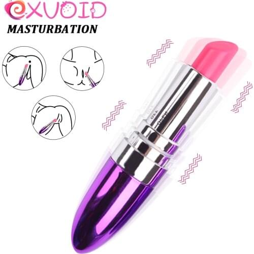 EXVOID Portable Lipstick Vibrator Sex Toys for Women Clitoris Stimulator G Point Orgasm Waterproof Bullet Vibrator Sex Shop
