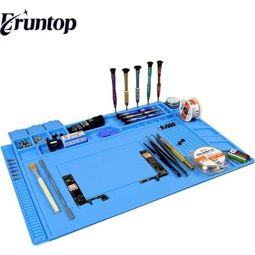 Heat-resistant Soldering Mat Silicone Heat Gun BGA Soldering Station Insulation Pad Repair Tools Maintenance Platform Desk Mat