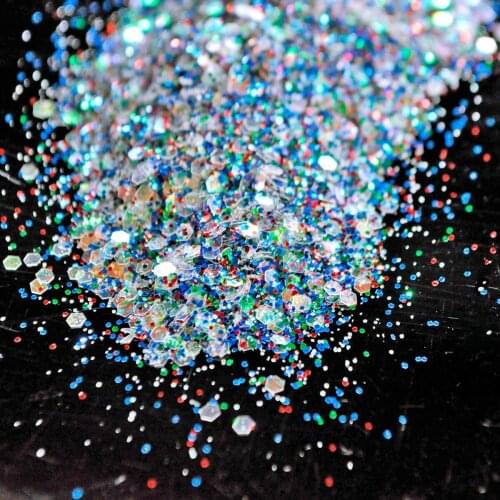 Blue Green Red Nail Glitter Polish Sparkly Dust Powder Colorful Glitter Powder Acrylic Nail Art Tip Decoration Tool