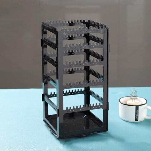 360Degree Rotating Earring Storage Rack Display Rack Earrings Necklace Jewelry Storage Display Holder Stand LXH