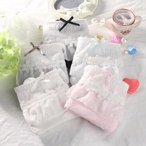 Womens Cotton Briefs Large Size High Waist Sexy Lace Cute Panties Cotton Underwear Women Plus Size Pantys Lingerie Vs Pink 6XL