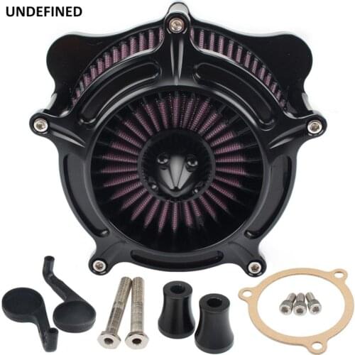 Motorcycle Air Filter CNC Turbine Air Cleaner Intake Filter for Harley Touring Road King Street Glide Softail Dyna CVO 2008-2016