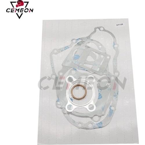 Yamaha DT125 seals cylinder gasket 2-stroke 125cc DT 125 Motorcycle complete gasket cylinder liner engine gasket set