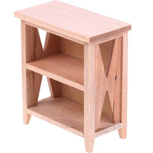 1/12 Dollhouse Miniature Unpainted Lockers Storage Rack Model DIY Accessories