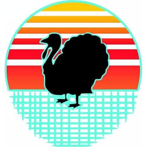 13cm x 11.9cm for Turkey Retro Vintage Car Stickers and Decals Waterproof Creative Camper Scratch-proof Window Decal