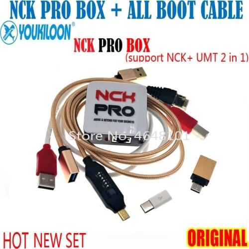 2020 Newest version Original NCK Pro Box/NCK Pro 2 box(support NCK+ UMT 2 in 1)+(UMF) ALL Boot Cable
