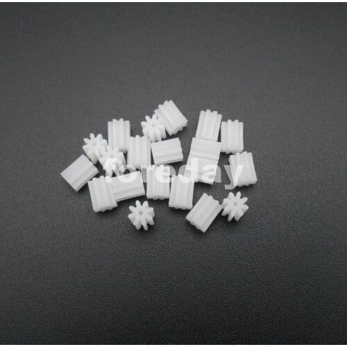 40PCS X 0.4 Moduls Plastic 8T 8 Teeth 4X5=D:H Aperture: 0.75mm Spur Gear 0.4M Model Accessories Plastic Spur Gear NEW *FD218X40