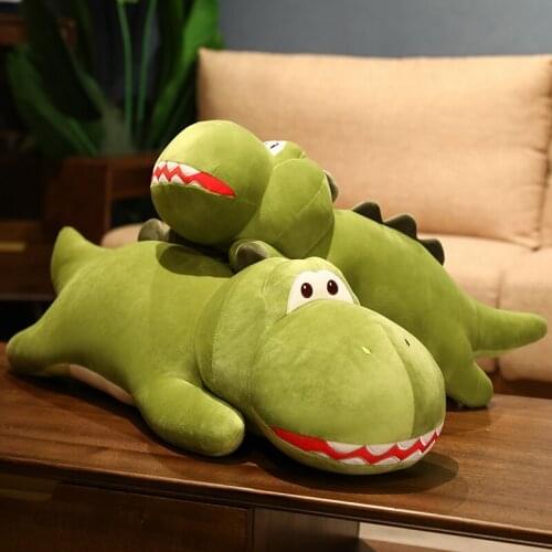 70/90cm Cute Stupid Chicken Little Dinosaur Pillow Plush Toy Soft Animal Stuffed Flexible Cushion Gift for Child Appease Baby