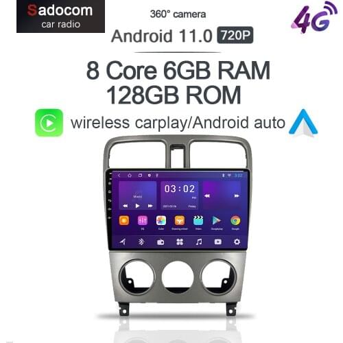 6G 128G Carplay 8Core DSP Android 10.0 Car Multimedia Player For Subaru Forester SG 2002 2003-2008 Navigation GPS 4G LTE Radio