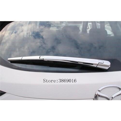 ABS Chromed Rear Window Tail Windscreen Wipers Cover Trim Rear Wiper Clean Garnish Molding Accessories For Mazda CX-5 2017 2018
