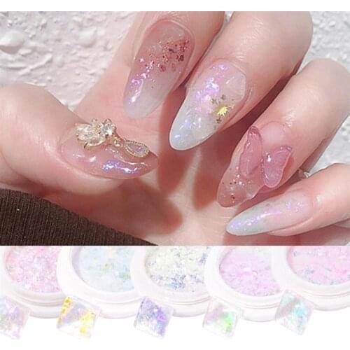 Nail Sequins Glitter Nails Powder Nail Art Sequins For DIY Nails Decoration Manicure Tool Nail Art Nail Art Decorations блестки