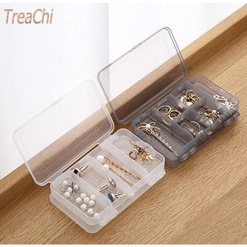Acrylic Beads Bracelet Jewelry Display Storage Box Container Pearl Flat Tray Beads Rings Holder Organizer with Cover