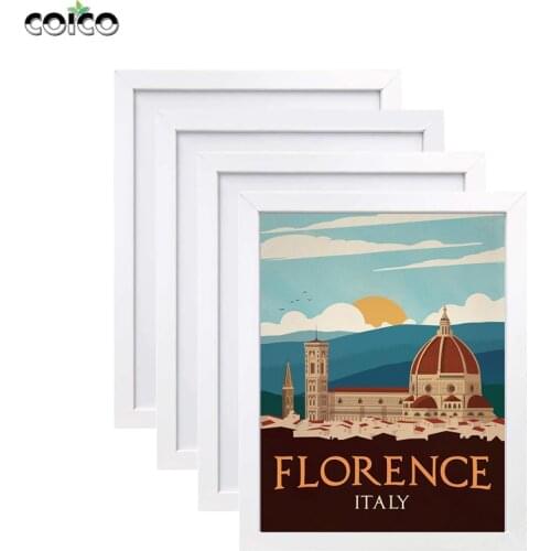 Black White Natural Wood Frame A3 A4 Solid Simple Photo Frame for Picture Wall Art Picture Frame for Home Decor Hallway Poster