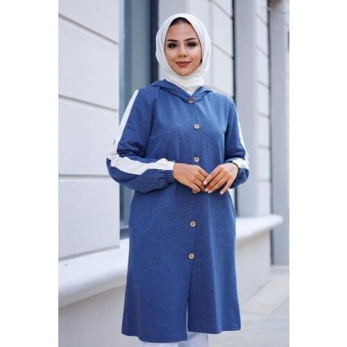 Buttoned Two Thread Hooded Cap Turkey Muslim Fashion Islam Clothing Dubai Istanbulstyles Istanbul 2021