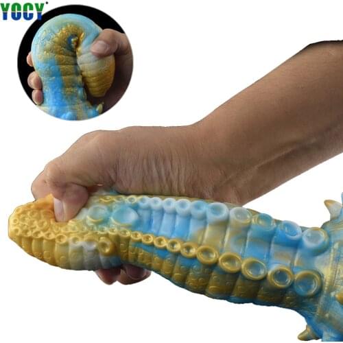 Sexy Dildo Fantasy Animal Penis Octopus Ass Filled Female Orgasm Vagina Anal Stimulation Sodomy Toy Couple Sex Masturb Big Dick