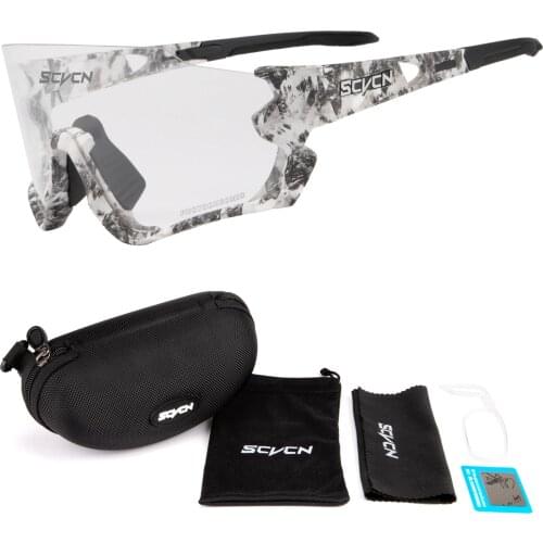 Photochromic 1 Lens Men Women Cycling Glasses Sport Bike Racing Riding Sunglasses Bicycle MTB Goggle Driving Fishing Eyewear