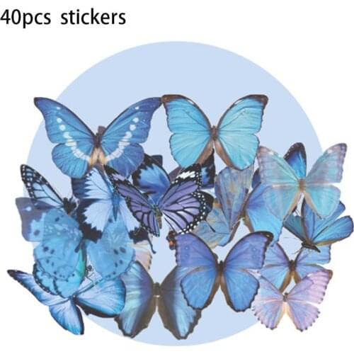 Resin Art Sticker Vintage Angle Butterfly Realistic Flower Leaf Sticker Embellishments for Herbarium Resin Inclusion Sticker