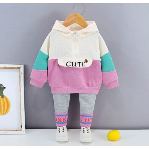 Toddler Baby Girl Clothes Set Newborn Girls Outfit Cute Hoodie Top and Pants Autumn New Born Fashion Clothing Set