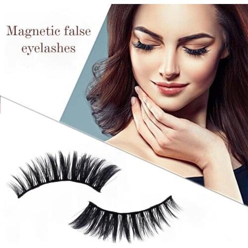 Magnetic False Eyelashes Naturally Elongated Liquid Soft 5 Pairs Eyeliner Lashes Moderately Eye X3V5