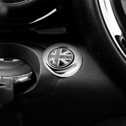 1pcs metal Car ignition ring One button to start decorative stickers car styling for BMW MINI cooper one jcw clubman coutryman