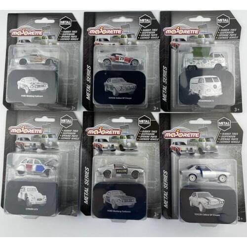 Majorette1/64 Luxury ancien VW Toyota Ford MustangDiecast Collection of Simulation Alloy Car Model Children Toys