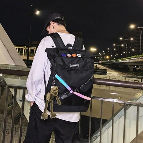 Trend School Back Pack Fashion Unisex Backpack For Teenagers Large Capacity Waterproof Bags Travel Men Roll Top Mochila Mujer