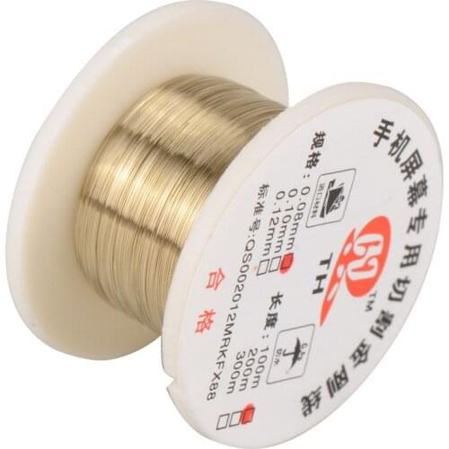 1 Volume 100m 0.08mm Alloy Cutting Wire Molybdenum Wire Separator Tool Kit For Cell Phone VA720 P50