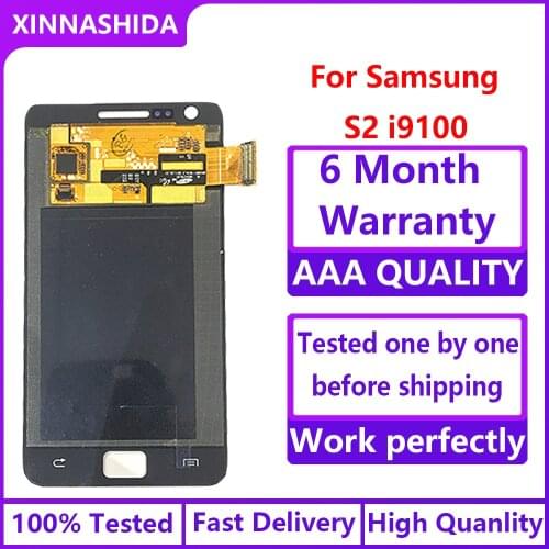 For Samsung Galaxy SII S2 i9100 New Super LCD Display 100% Tested Working Touch Screen Assembly