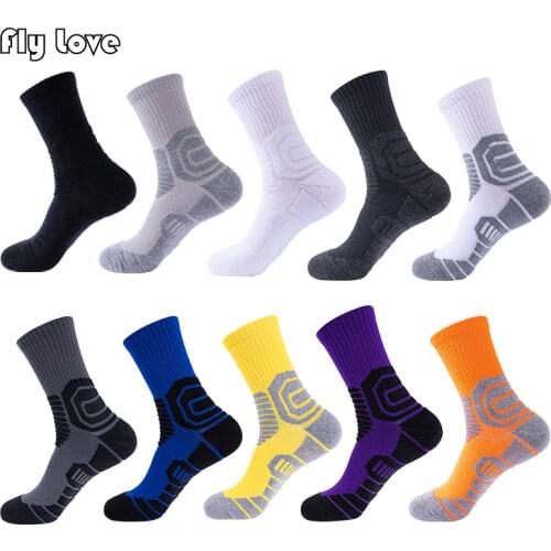 Sport Cycling Basketball Socks Compression Running Men Black Trend Breathable Long Hiking Damping Athletic Sock